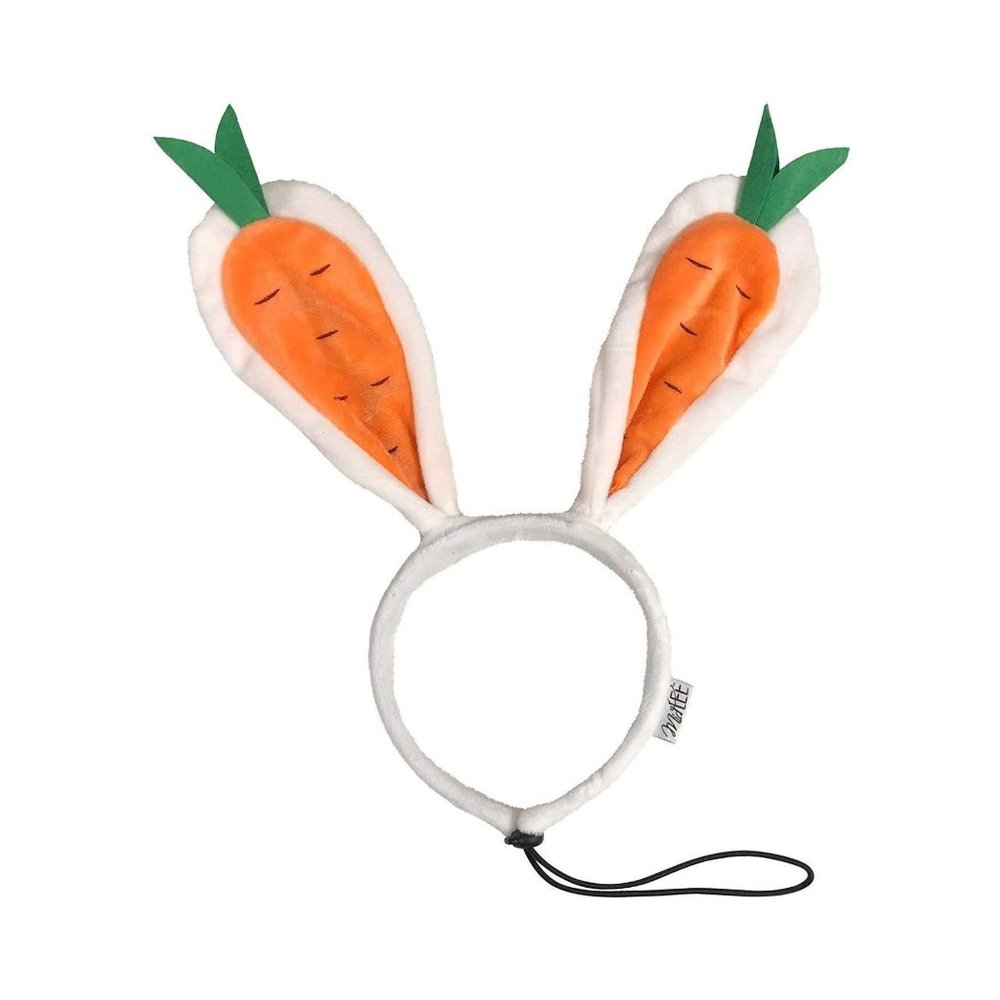 Midlee Carrot Bunny Ears Easter Dog Headband
